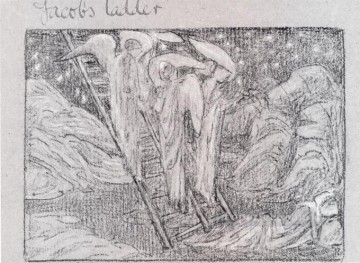 Escalera de Jacob Prerrafaelita Sir Edward Burne Jones Pinturas al óleo